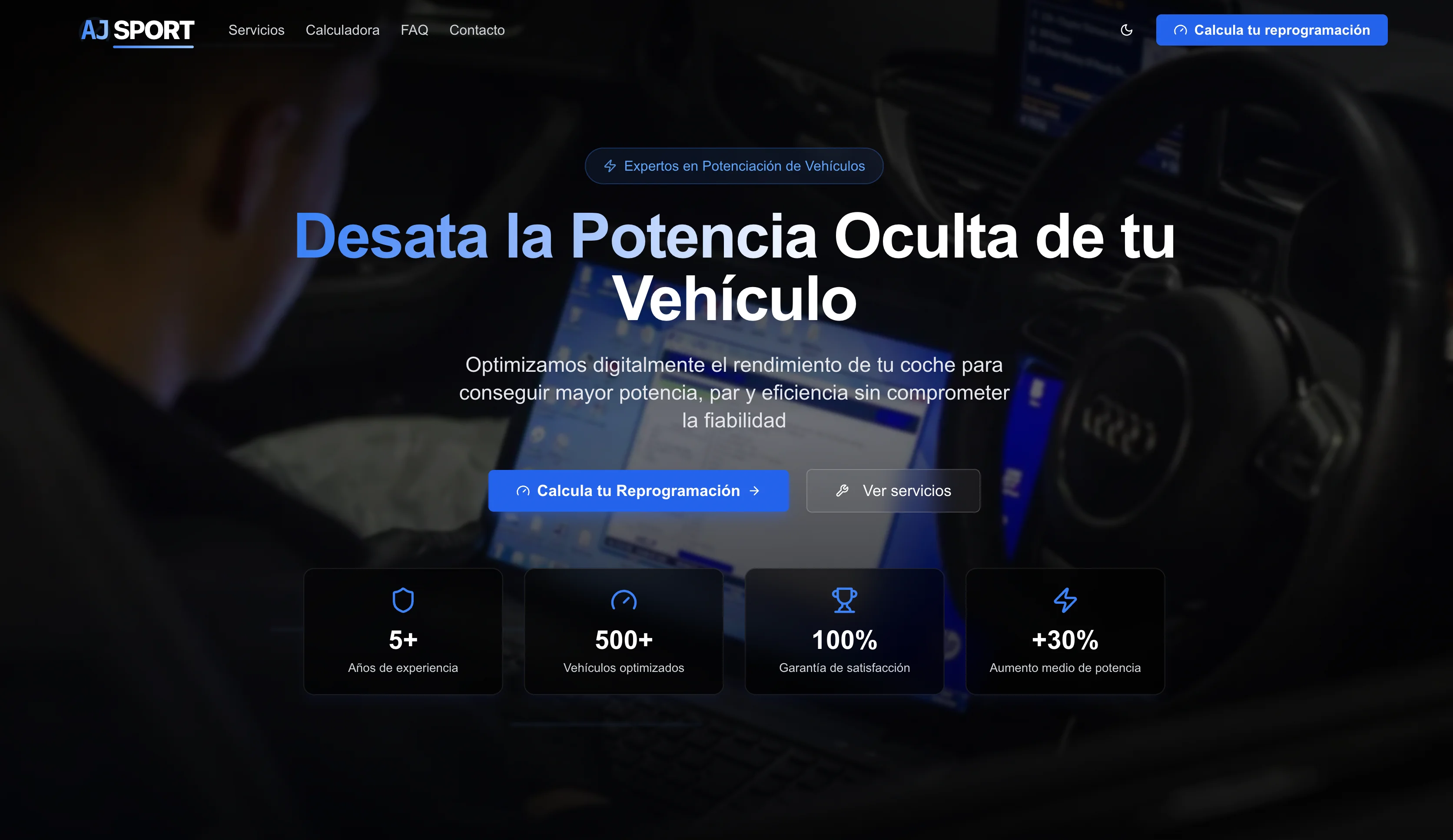Página Web con Calculadora Integrada para AJSPORT